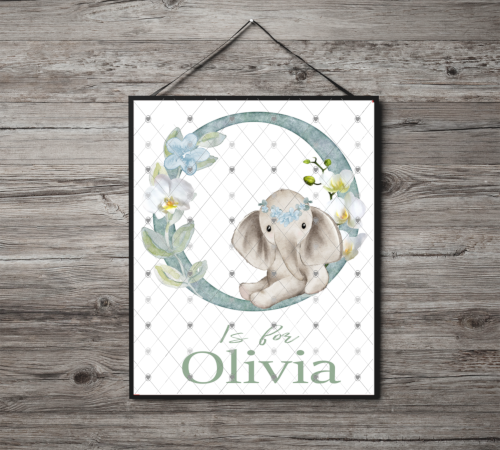 Animal Initial Name Print, Letter O Custom Print, Letter O - Click Image to Close